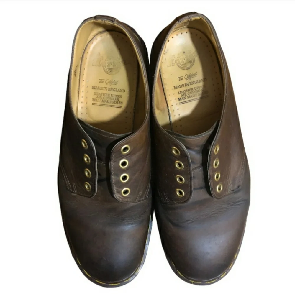 DR MARTENS 1561 Gibson Brown 4 Eye OxfordsVintage EUC!